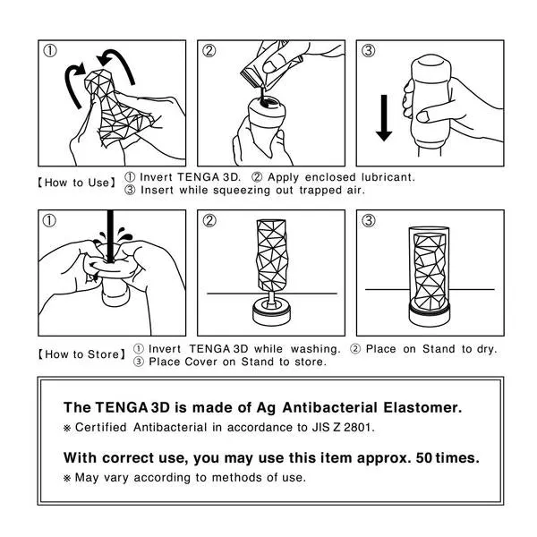 Tenga 3D Masturbator Male Sex Toys