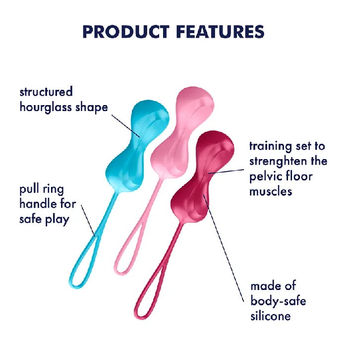 Anal Satisfyer Satisfyer Power Balls Multicolour Set