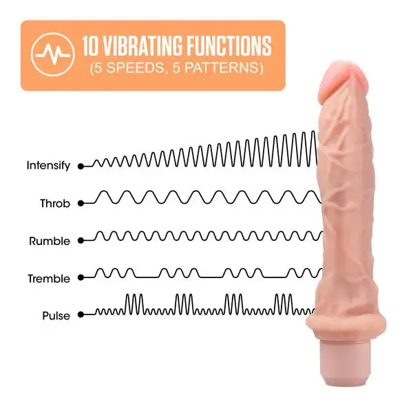 Blush Dildos Blush Dr Skin Silicone Dr Richard 9in Vibrating Dildo