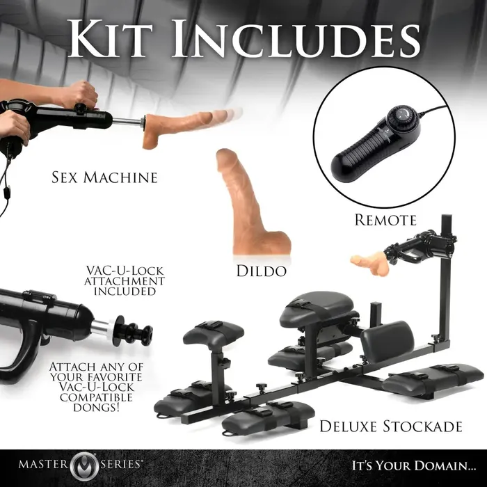 Female Sex Toys XR Brands Subversion Deluxe Stockade With Sex Machine