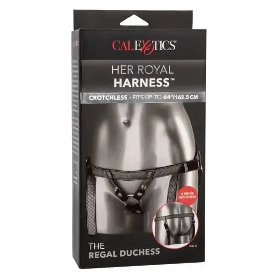 Her Royal Harness The Regal Duchess Pewter CalExotics Female Sex Toys Her Royal Harness The Regal Duchess Pewter CalExotics Female Sex Toys