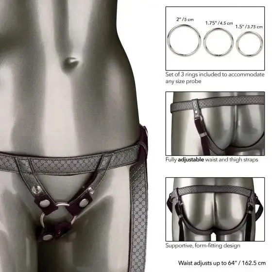 Her Royal Harness The Regal Duchess Pewter CalExotics Female Sex Toys Her Royal Harness The Regal Duchess Pewter CalExotics Female Sex Toys