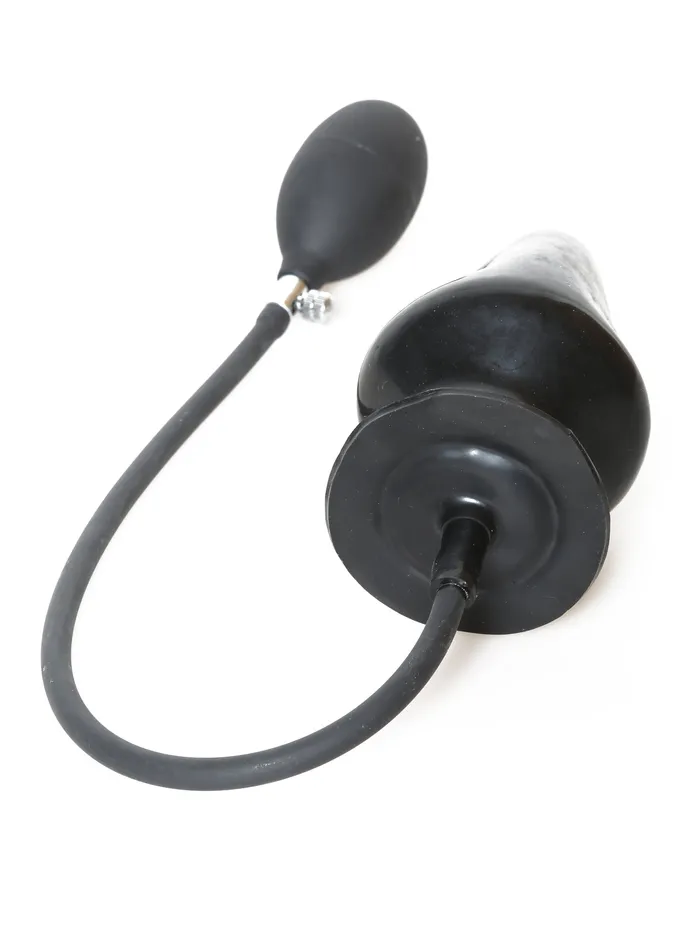 HonourSkintwocom Anal Large Black Moulded Latex Inflatable Butt Plug HonourSkintwocom Anal Large Black Moulded Latex Inflatable Butt Plug
