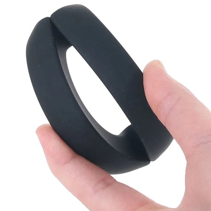 Male Sex Toys Doc Johnson The Paradox 50mm Silicone and Metal Cock Ring