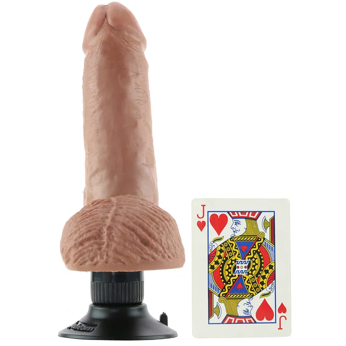 Pipedream Dildos King Cock 7 Inch Vibrating Ballsy Dildo in Tan Pipedream Dildos King Cock 7 Inch Vibrating Ballsy Dildo in Tan