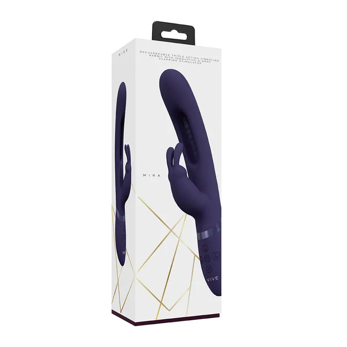 Shots Toys Vibrators Shots Vive Mika Triple GSpot Vibrator Purple