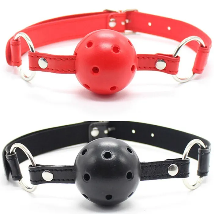 Couples LAZADASEXTOYS Silicone BDSM Bondage Restraints Open Mouth Breathable Mouth Ball Harness Strap Gag Sex Toy For Women Couples Accessories