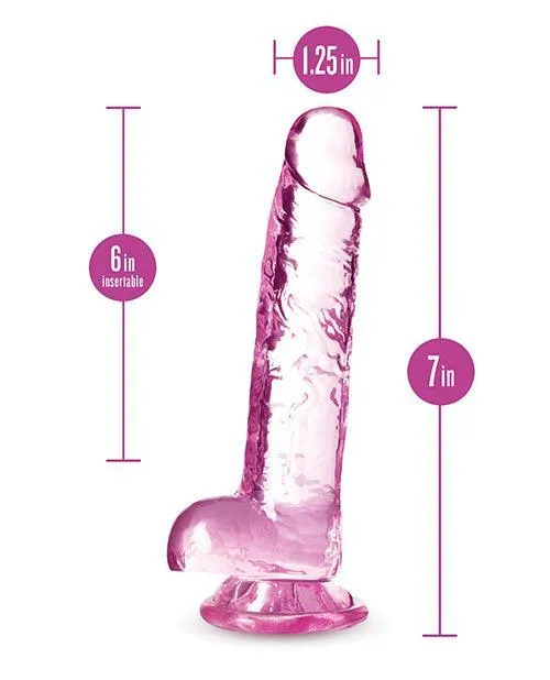 Blush Naturally Yours 7 Crystalline Dildo Blush Novelties Dildos
