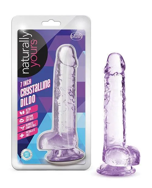 Blush Naturally Yours 7 Crystalline Dildo Blush Novelties Dildos