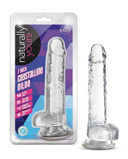 Blush Naturally Yours 7 Crystalline Dildo Blush Novelties Dildos