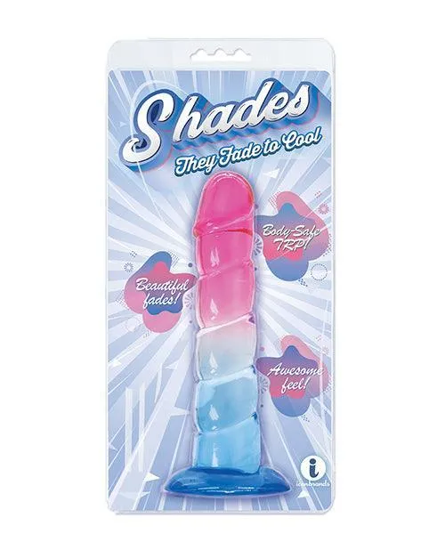 Dildos Icon Brands INC Shades Jelly Swirl TPR Gradient Dong Small