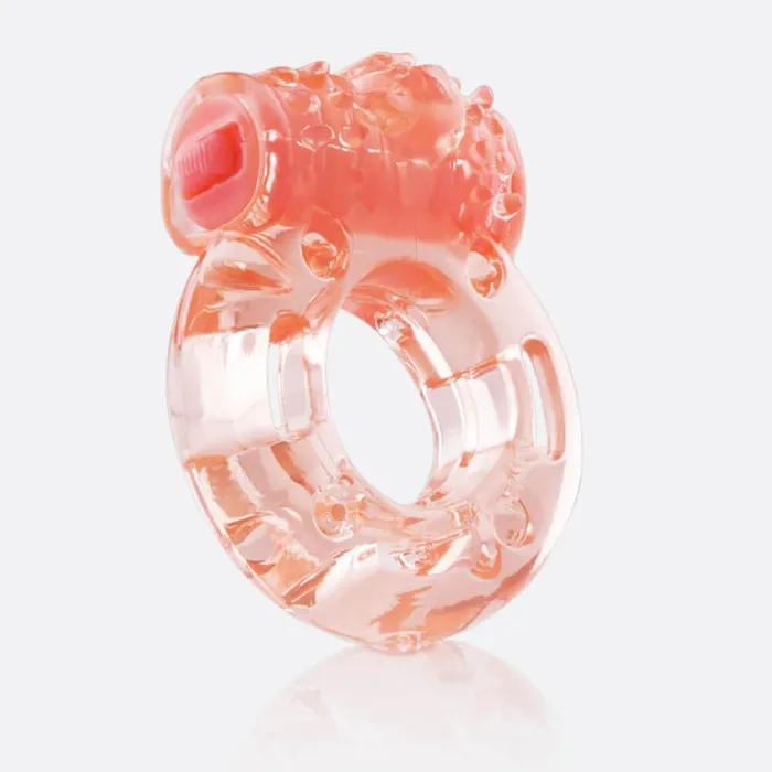Male Sex Toys TheScreamingO TheScreamingO Plus Disposable Vibrating Erection Cock Ring Orange