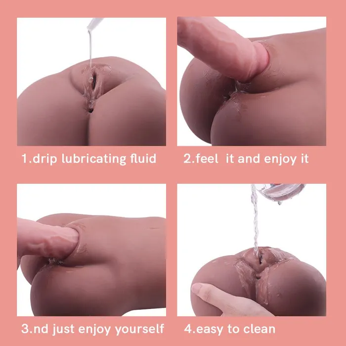 propinkup Male Sex Toys Propinkup Brown Lifelike Realistic Pocket Pussy 422lb Male Masturbator
