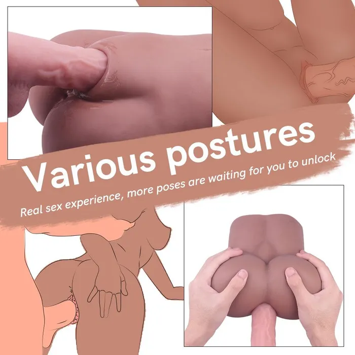 propinkup Male Sex Toys Propinkup Brown Lifelike Realistic Pocket Pussy 422lb Male Masturbator