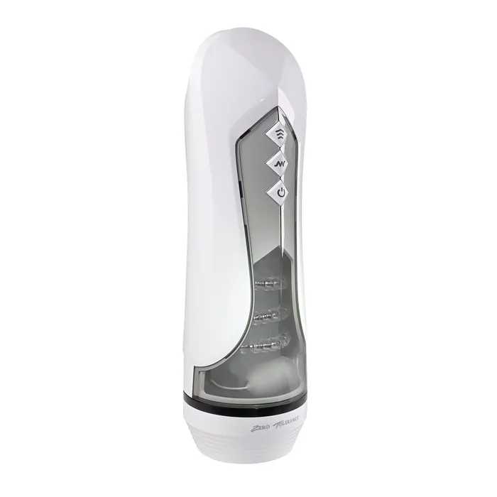 Zero Tolerance Male Sex Toys Zero Tolerance Stroking Buddy Vibrating Stroker Masturbator White