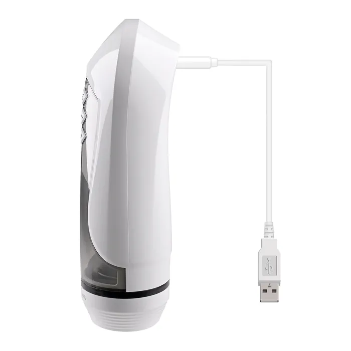 Zero Tolerance Male Sex Toys Zero Tolerance Stroking Buddy Vibrating Stroker Masturbator White