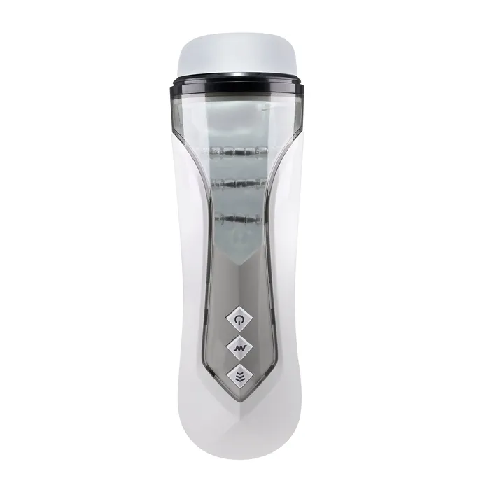 Zero Tolerance Male Sex Toys Zero Tolerance Stroking Buddy Vibrating Stroker Masturbator White